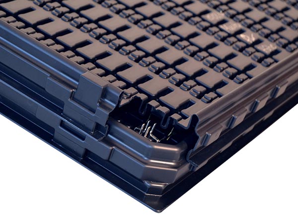 Automatisierbare Stapeltrays