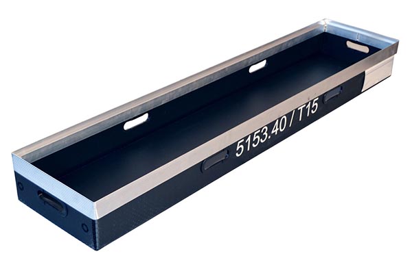 Detaillösungen aus Kunststoff Drehstabelbox, Rücktransport