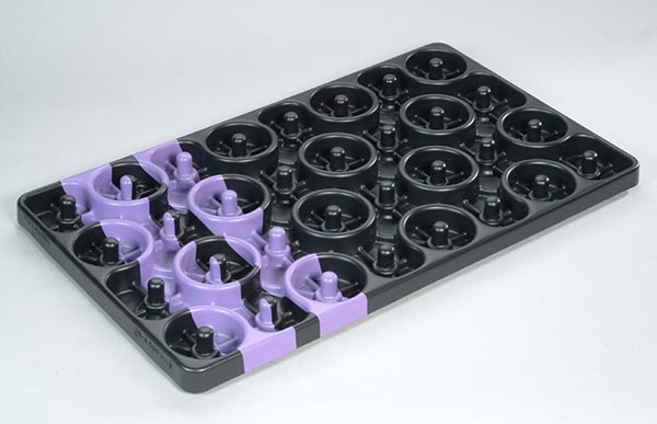 Farbstreifen Kunststoffteile und Kunststoffverpackungen mit Farbstreifen